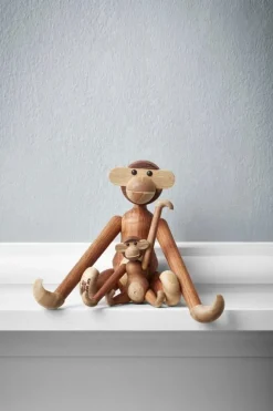Kay Bojesen Denmark Wooden Monkey, mini, teak