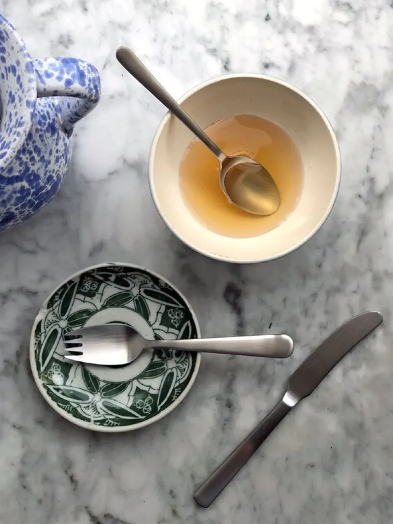 Kay Bojesen Grand Prix children's set, polished stainless steel