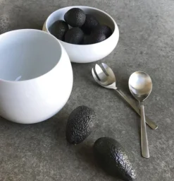 Kay Bojesen Grand Prix salad set, polished stainless steel