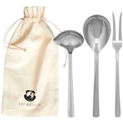 Kay Bojesen Grand Prix serving set, 3 pcs, polished stainless steel