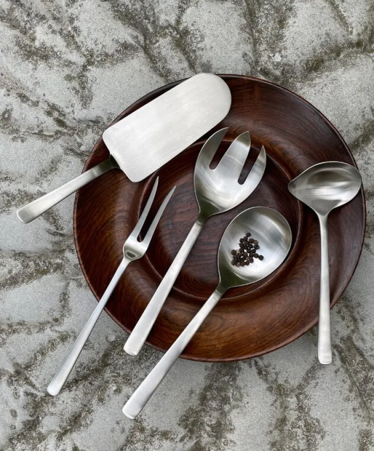 Kay Bojesen Grand Prix serving set, 3 pcs, polished stainless steel