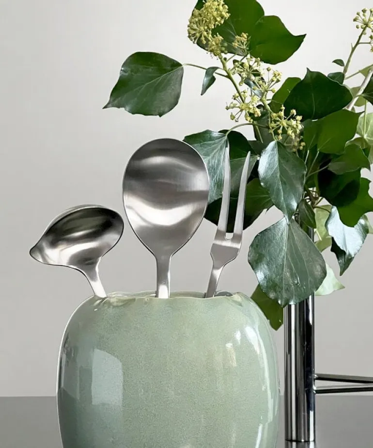 Kay Bojesen Grand Prix serving set, 3 pcs, polished stainless steel