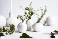 Kähler Hammershøi miniature vases, 3 pcs, white