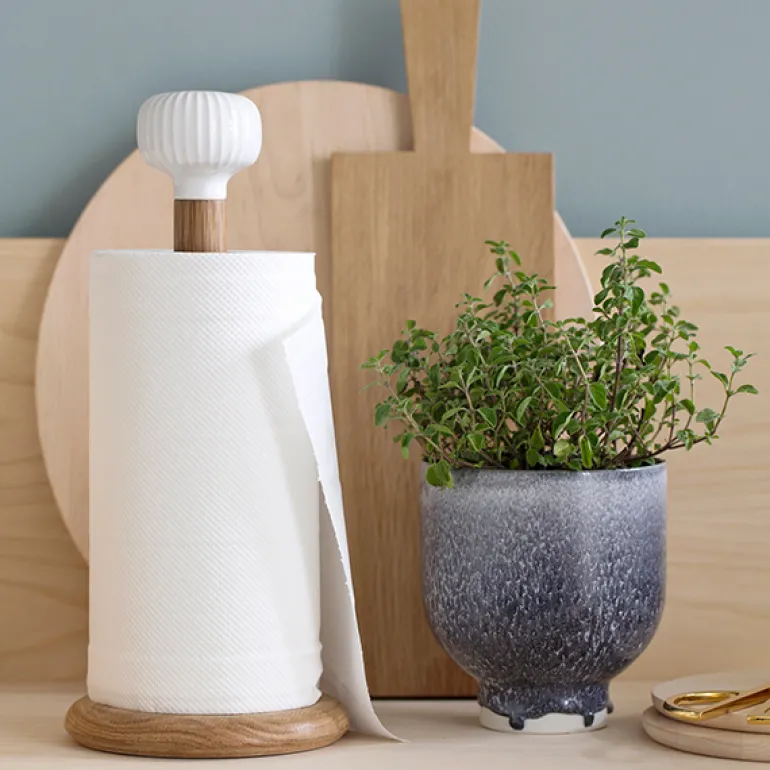 Kähler Hammershøi paper towel holder, white
