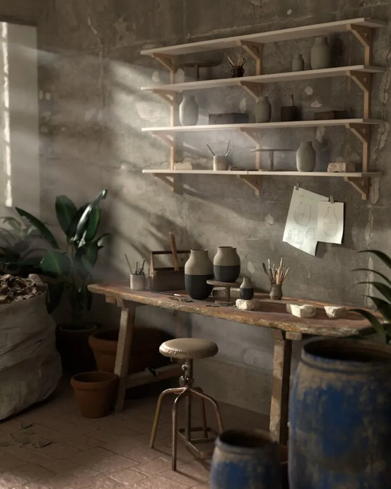 Kähler Omaggio Circulare vase, 31 cm, grey - anthracite