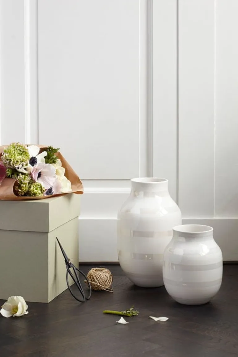 Kähler Omaggio vase, medium, pearl