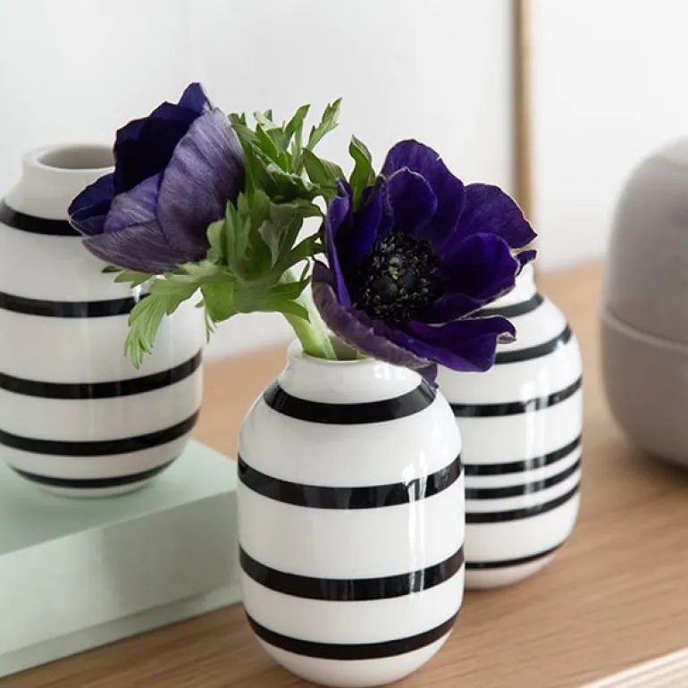 Kähler Omaggio vase, medium, black