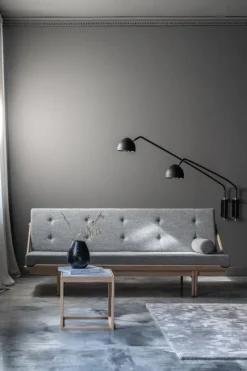 Klassik Studio Cube table, soaped oak - light grey marble