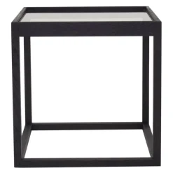 Klassik Studio Cube table, black - smoked glass
