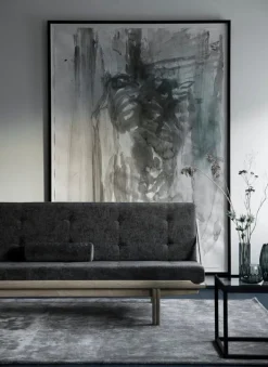 Klassik Studio Cube table, black - smoked glass