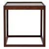 Klassik Studio Cube table, smoked oak - smoked glass