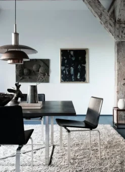 Klassik Studio Cube table, smoked oak - smoked glass