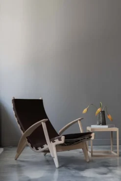 Klassik Studio Cube table, soaped oak - smoked glass