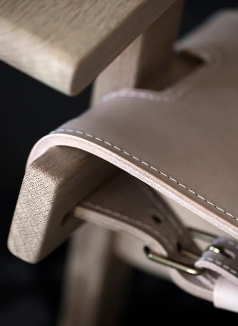 Klassik Studio Hunting Chair, oak - natural leather