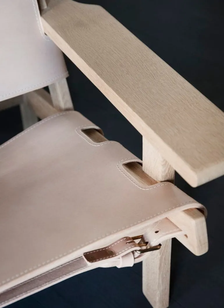 Klassik Studio Hunting Chair, oak - natural leather