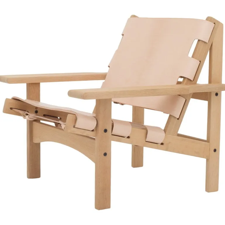 Klassik Studio Hunting Chair, oak - natural leather