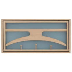 Klassik Studio The Hanger coat rack, soaped oak - grey blue