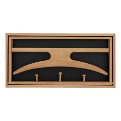 Klassik Studio The Hanger coat rack, oiled oak- matt black