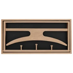 Klassik Studio The Hanger coat rack, soaped oak- matt black