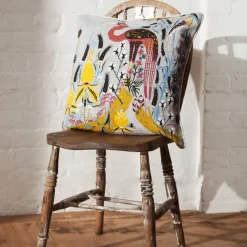 Klaus Haapaniemi & Co. Crane cushion cover, linen-cotton, grey