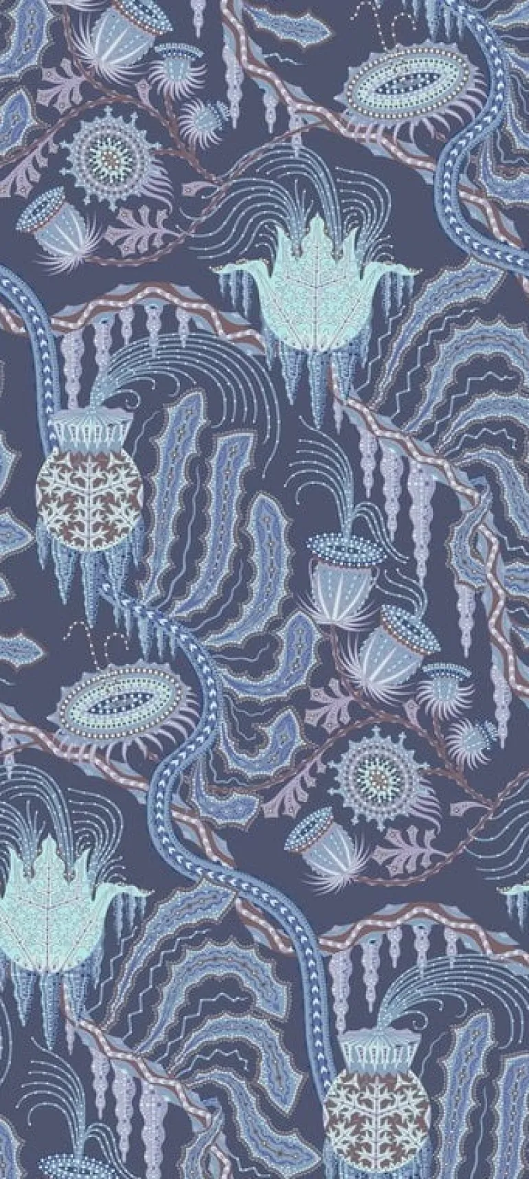 Klaus Haapaniemi & Co. Ice Palace Blue wallpaper, uncoated