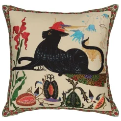 Klaus Haapaniemi & Co. Les Chats Putte cushion cover, linen