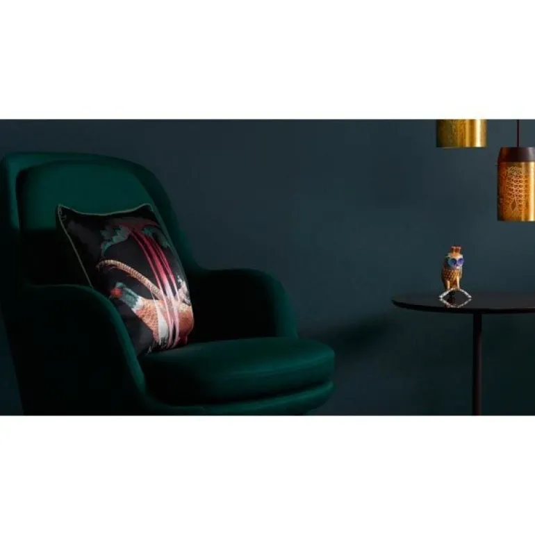 Klaus Haapaniemi & Co. Pheasants and Rhubarbs cushion cover, silk