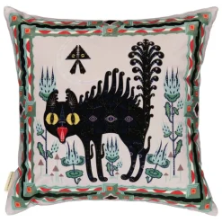Klaus Haapaniemi & Co. Scary Cat cushion cover, 50 x 50 cm, velvet