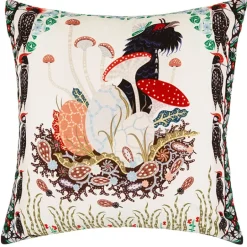 Klaus Haapaniemi & Co. Woodpeckers cushion cover, velvet