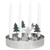 Klong Jubel Advent candleholder/vase, stainless steel
