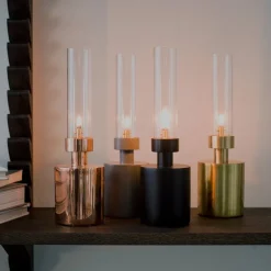 Klong Patina oil lamp, mini, brass