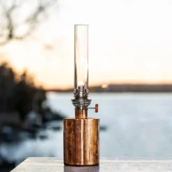 Klong Patina oil lamp, small, copper