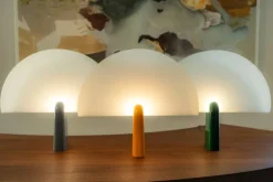 Klong Pavo table lamp, yellow