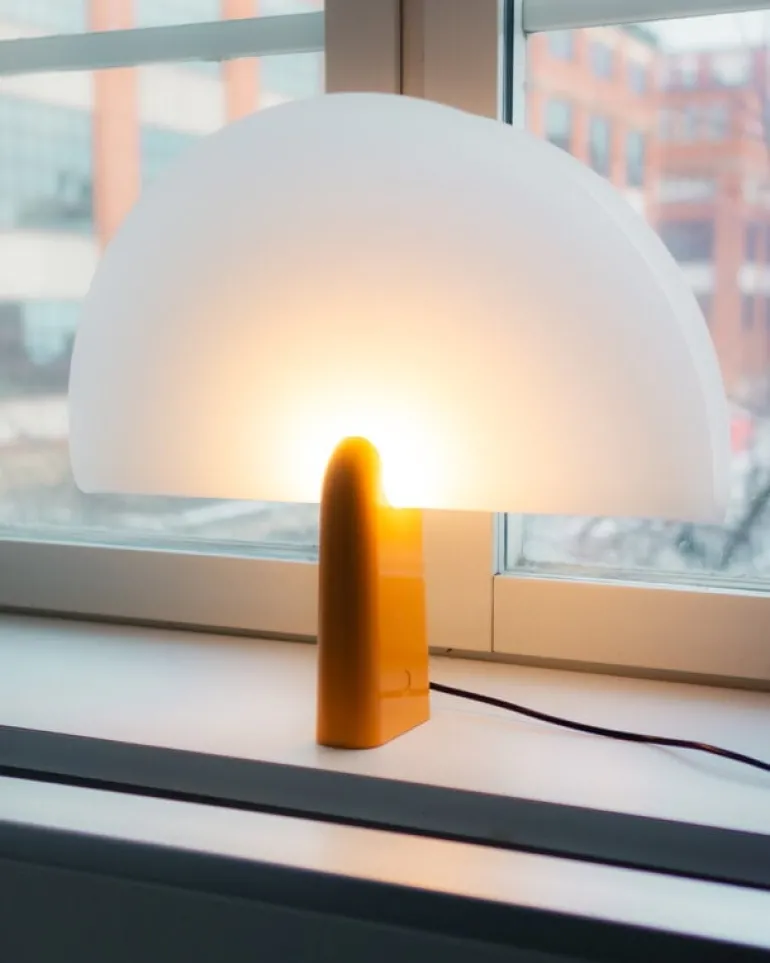 Klong Pavo table lamp, yellow