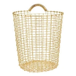 Korbo Bin 18 wire basket, brass
