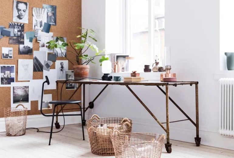 Korbo Classic 35 wire basket, copper