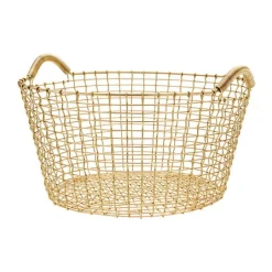 Korbo Classic 35 wire basket, brass