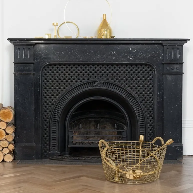 Korbo Classic 35 wire basket, brass