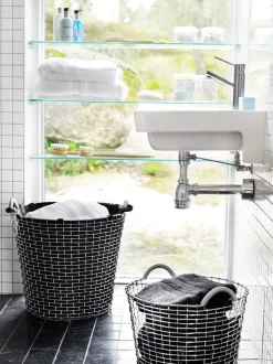 Korbo Laundry bag for wire basket Classic 65, black