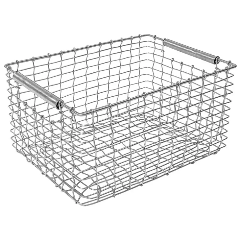 Korbo Rectangular 19 wire basket, galvanized