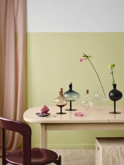 Kosta Boda Bod bottle, 230 mm, burgundy - cork