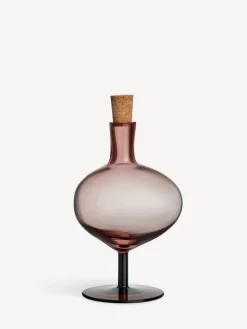 Kosta Boda Bod bottle, 230 mm, burgundy - cork