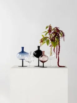 Kosta Boda Bod bottle, 230 mm, burgundy - cork