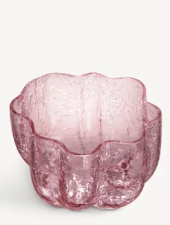 Kosta Boda Crackle votive, 58 mm, pink