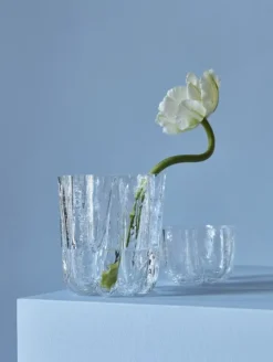 Kosta Boda Crackle votive, 58 mm, clear