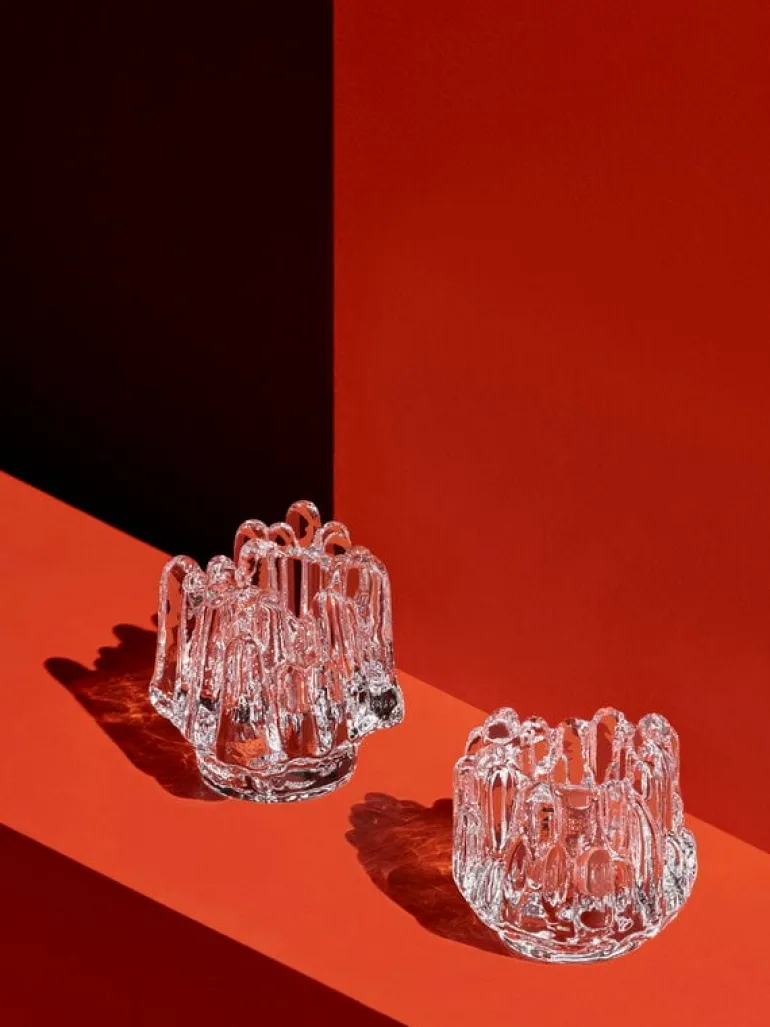 Kosta Boda Polar votive candle holder, 112 mm, clear