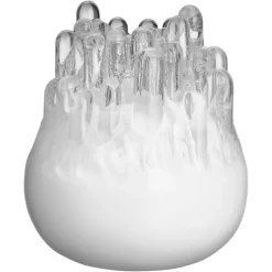 Kosta Boda Polar votive candle holder, 190 mm, white