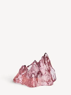 Kosta Boda The Rock votive, 91 mm, pink