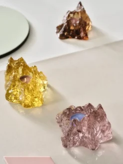 Kosta Boda The Rock votive, 91 mm, bronze