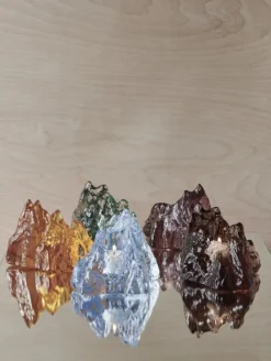 Kosta Boda The Rock votive, 91 mm, ice blue